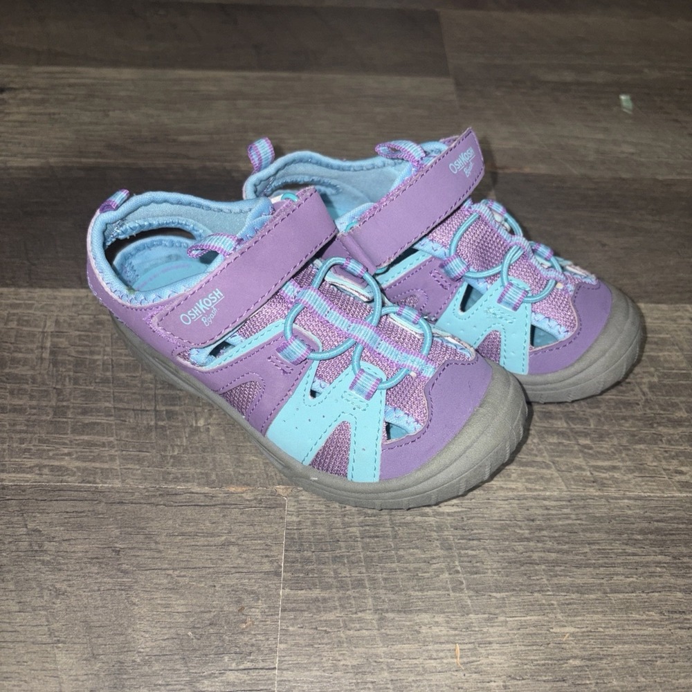 Oshkosh Toddler Play Beach Hiking Camping Sandals Size 9 Purple